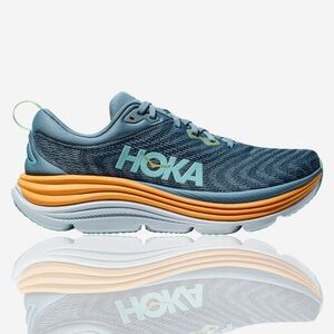 Hoka Gaviota 5 Dynamic Blue and Orange Sneakers